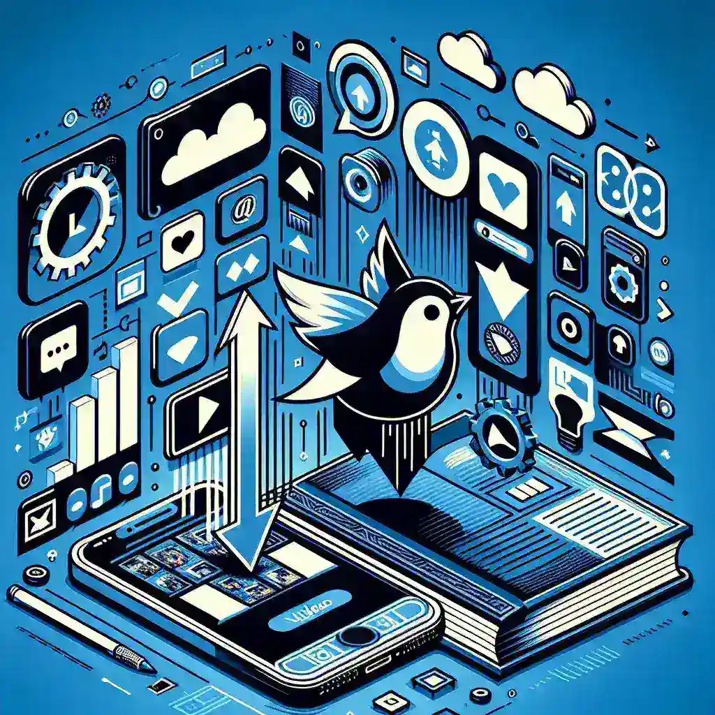 Alt text: "Guía definitiva para descargar videos de Twitter: imagen que muestra pasos detallados para guardar videos en diferentes dispositivos."