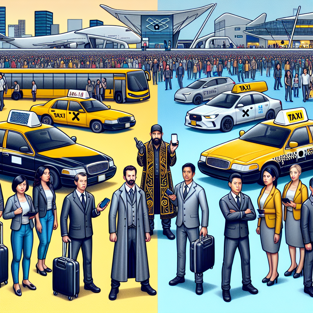 Controversia entre Taxistas y Plataformas de Transporte en el Aeropuerto de Ciudad de México